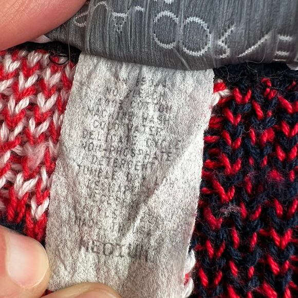 Casual Corner Vintage Patriotic Button up Sweater Cardigan SZ Medium Flags USA - Picture 4 of 6